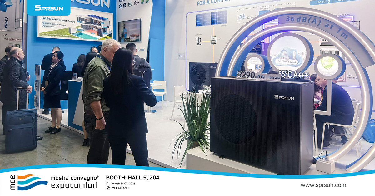 SPRSUN Nieuw uiterlijk R290-warmtepompen