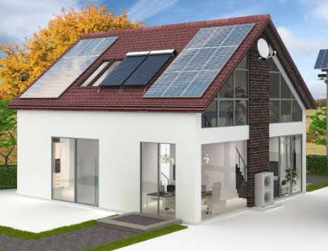 Warmtepomp ge&iuml;ntegreerd met zonnepanelen