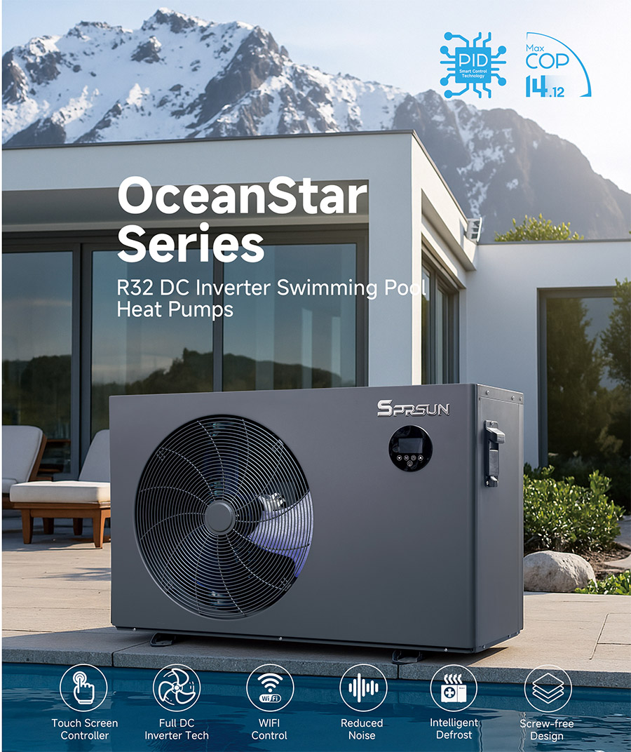 Ocean Star Series zwembad warmtepomp