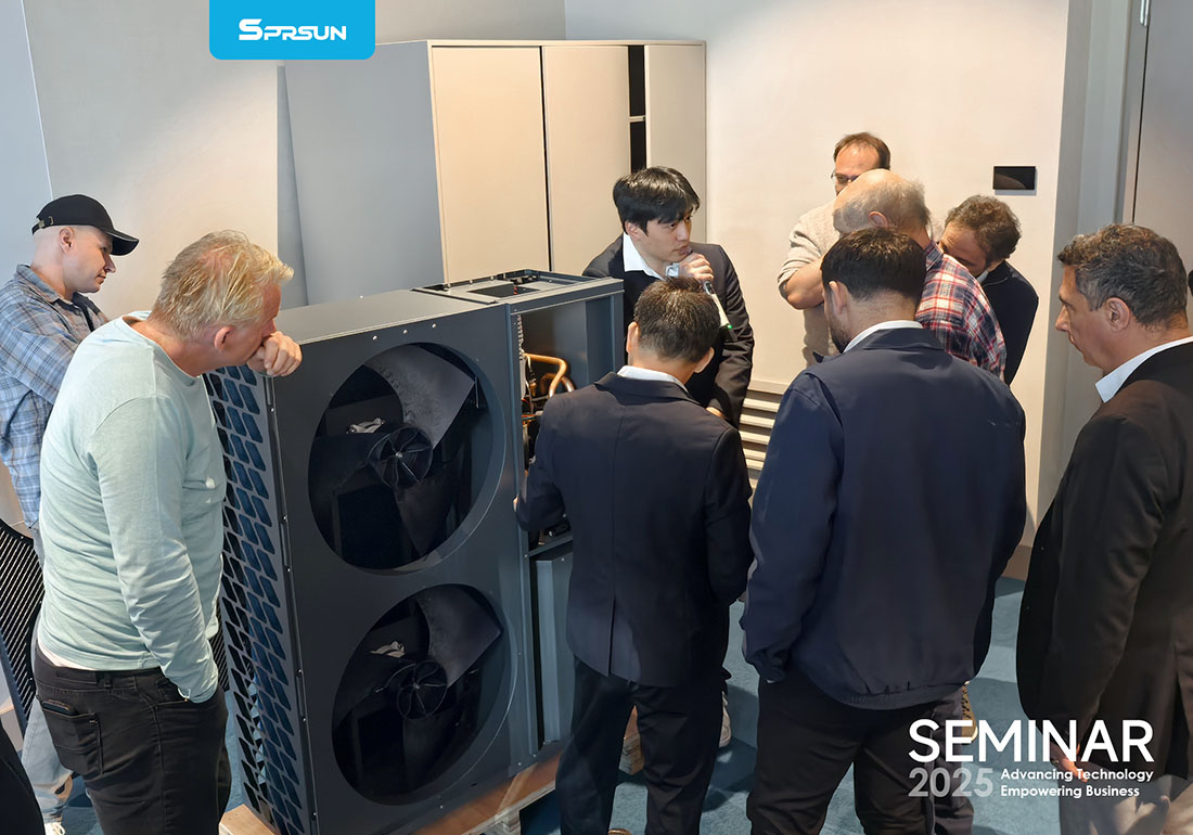Europese klanten bezoeken Spesun Heat Pump