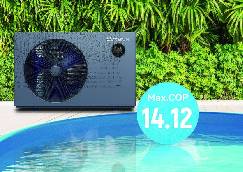 SPRSUN zwembad warmtepomp Cop 14.12