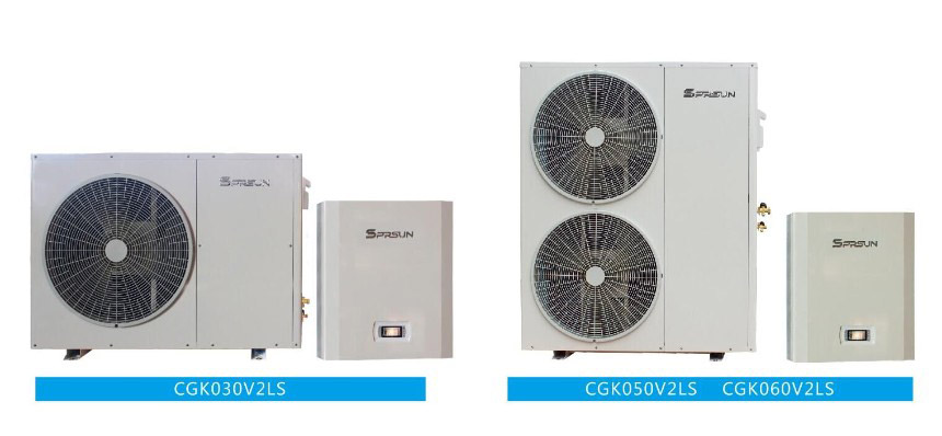 Modellen van EVI Split DC Inverter luchtbronwarmtepompen