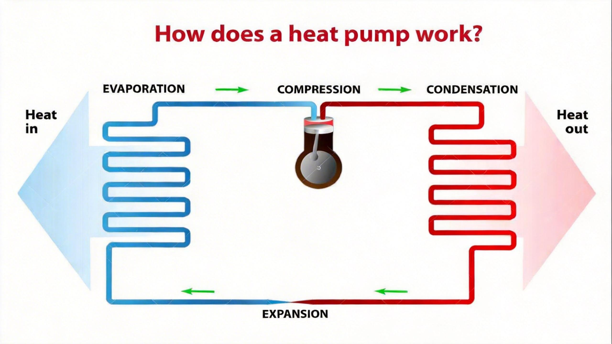 Werkproces van de warmtepomp